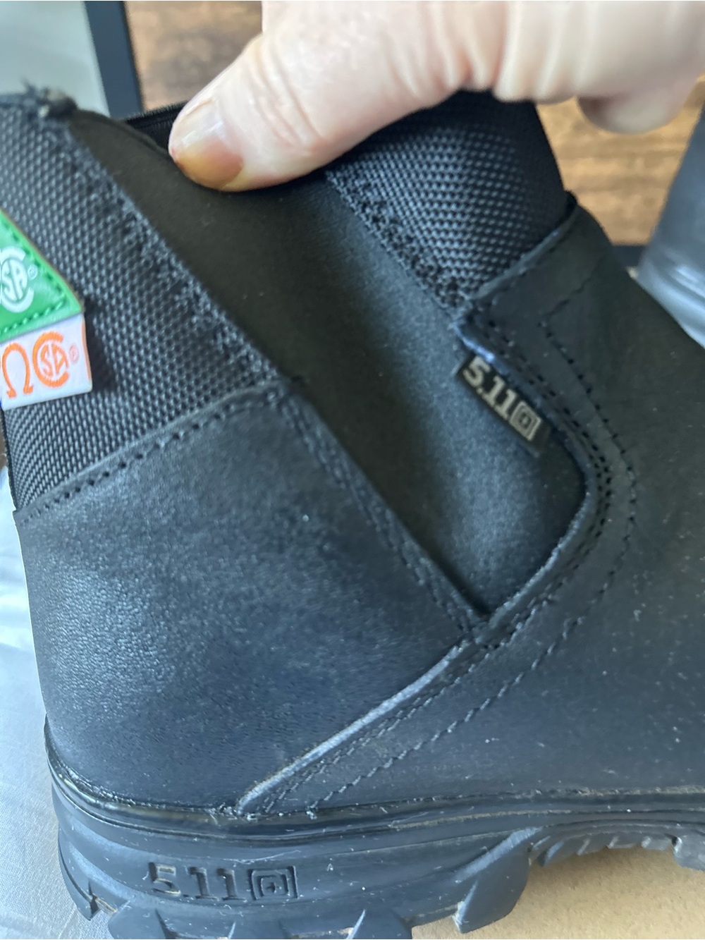 5.11 company 3.0 carbon toe EH Tactical Work Book Black Size 12M, worn Once - Picture 2 of 6